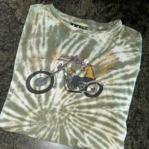 WXYZ TIie -Dye Motorcycle chopper Graphic Tee
